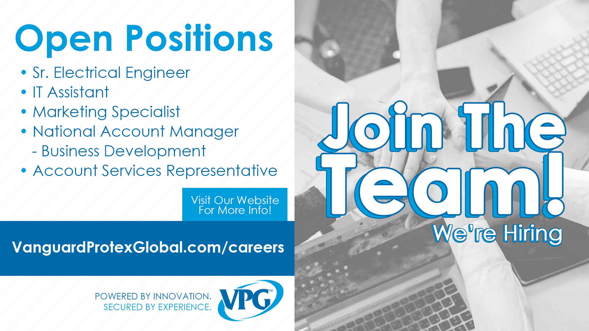 Opportunity Awaits! We're Hiring! Opportunity Awaits! We're Hiring!