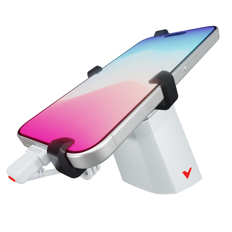 Titan QD (Angled) with iPhone - White